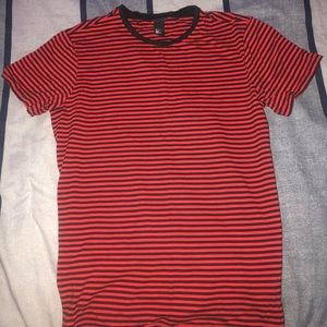 H&M red striped tee